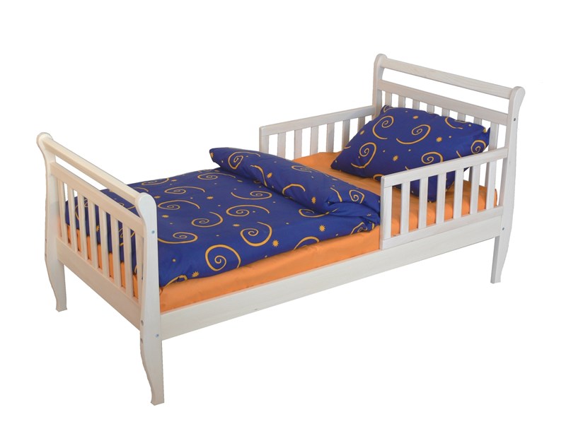 Кроватка с бортиками Moly -Белый цвет